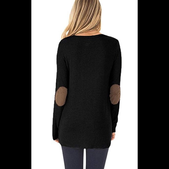 HP 🎉5 ⭐ rated long sleeve suede elbow patch tunic - Picture 3 of 4